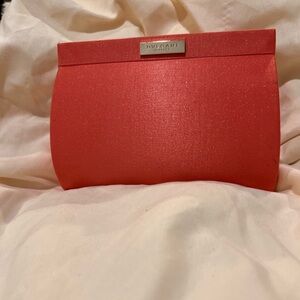 Bvlgari Perfume Cocktail Bag, Clutch Pouch Peach Satin